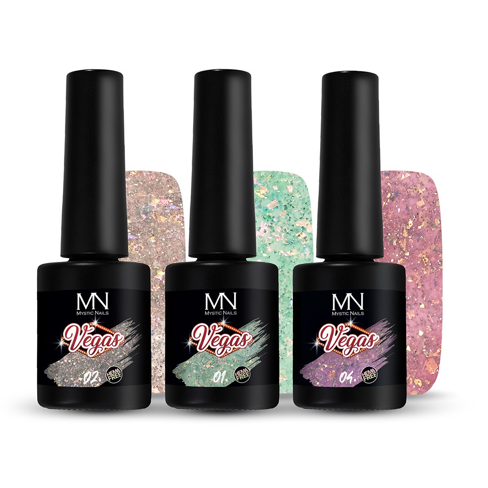 Vegas kollekció - Reflective Fóliapelyhekkel