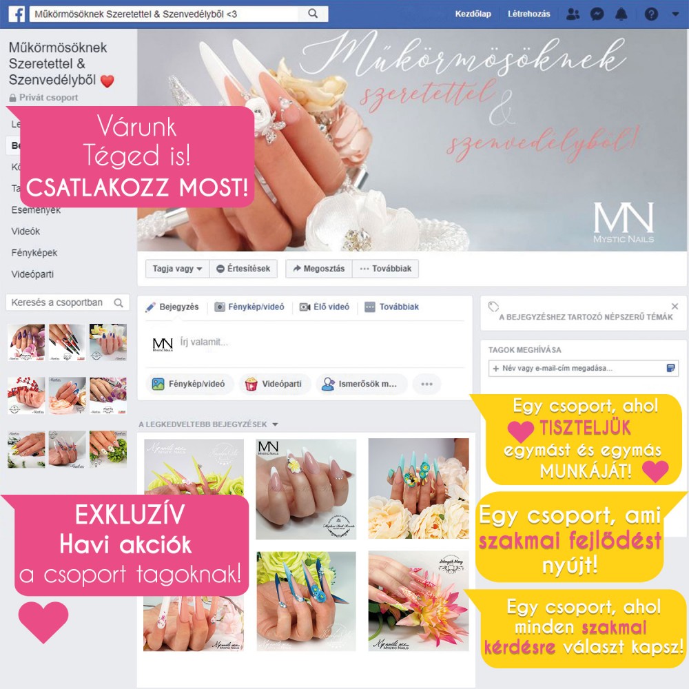 Csatlakozas A Zart Exkluziv Csoportunkhoz Kategoria Honap Ajanlata Ar 0 Ft Mystic Nails
