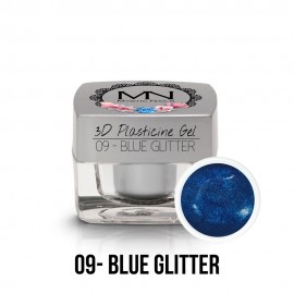 3D Gyurma Zselé - 09 - Blue Glitter - 3,5g