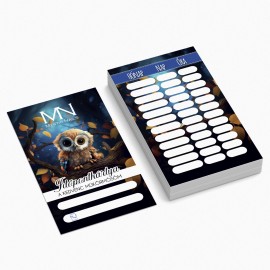 Időpontkártya Magyar - 01 - Bagoly (25 db/szett)