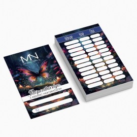 Időpontkártya Magyar - 02 - Pillangó (25 db/szett)