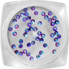 Crystal kő - SS4 - lila, hologramos - 50 db/tégely