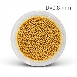 Fém gyöngy - arany (0,8 mm)