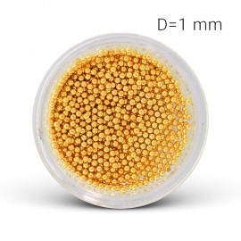 Fém gyöngy - arany (1,0 mm)