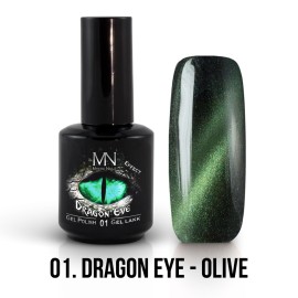Gél Lakk Dragon Eye Effekt 01 - Olive 12ml 