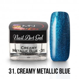UV Festő Színes Zselé - 31 - Creamy Metallic Blue (HEMA-free) - 4g