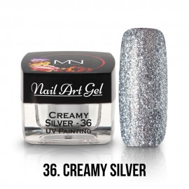 UV Festő Színes Zselé - 36 - Creamy Silver - 4g