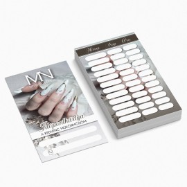 Időpontkártya 2026 Magyar - 01 - Fehér virág (25 db/szett)