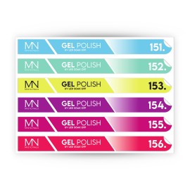 Pálcás Tip Gél lakk Matrica - 151-156