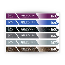 Pálcás Tip Gél lakk Matrica - 163-168