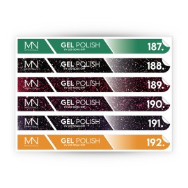 Pálcás Tip Gél lakk Matrica - 187-192