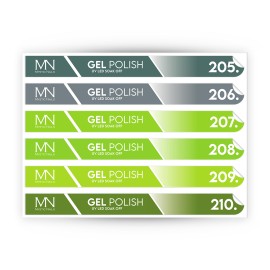 Pálcás Tip Gél lakk Matrica - 205-210