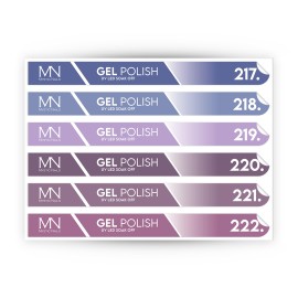Pálcás Tip Gél lakk Matrica - 217-222