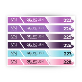 Pálcás Tip Gél lakk Matrica - 223-228