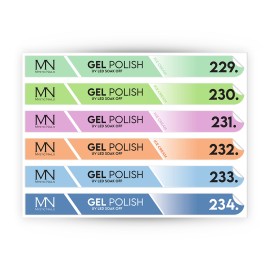 Pálcás Tip Gél lakk Matrica - 229-234