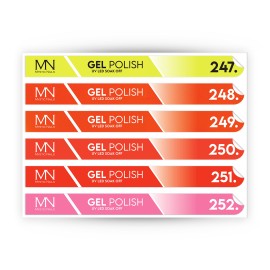 Pálcás Tip Gél lakk Matrica - 247-252