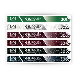 Pálcás Tip Gél lakk Matrica - 301-306