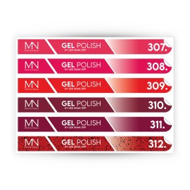 Pálcás Tip Gél lakk Matrica - 307-312