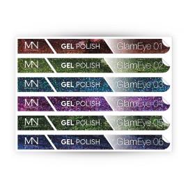 Pálcás Tip Gél lakk Matrica - GlamEye 01-06