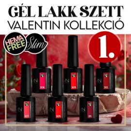 Gél Lakk Szett 01 - Valentin kollekció (HEMA-free) - 6 db x 6ml