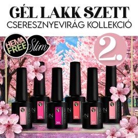 Gél Lakk Szett 02 - Cseresznyevirág kollekció (HEMA-free) - 6 db x 6ml
