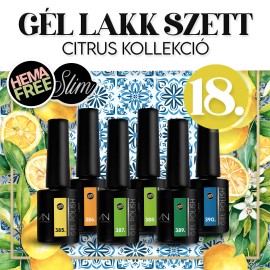 Gél lakk Szett 18 - Citrus (HEMA-free) - 6 db x 6ml