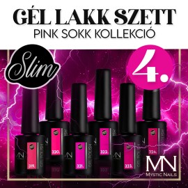 Gél lakk Szett 04 - Pink Sokk kollekció (HEMA-free) - 6 db x 6 ml