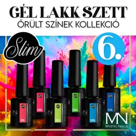 Gél lakk Szett 06 - Őrült színek kollekció (HEMA-free) - 6 db x 6 ml