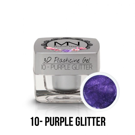 3D Gyurma Zselé - 10 - Purple Glitter - 3,5g