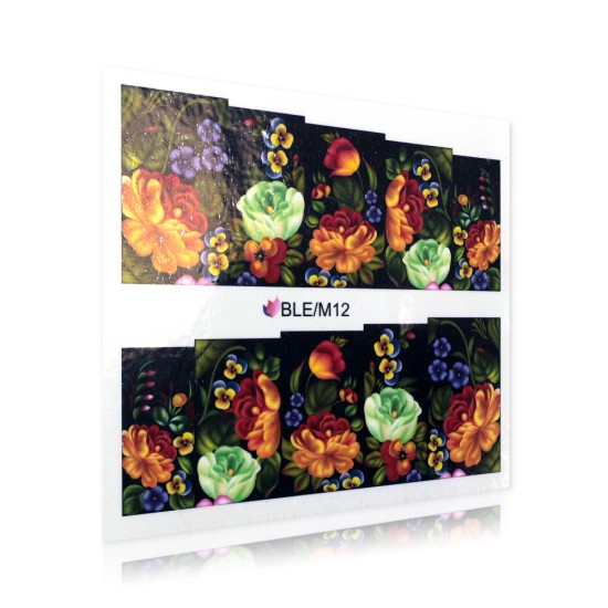 Virágmintás matrica - BLE/M12