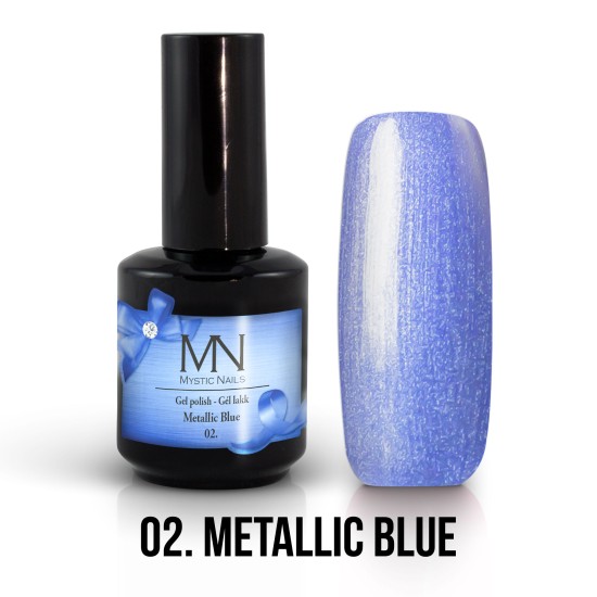 Gél Lakk Metallic 02 - Metallic Blue 12ml 