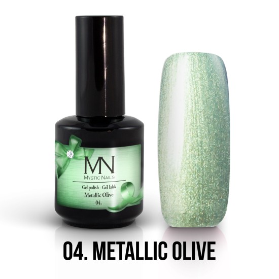 Gél Lakk Metallic 04 - Metallic Olive 12ml 