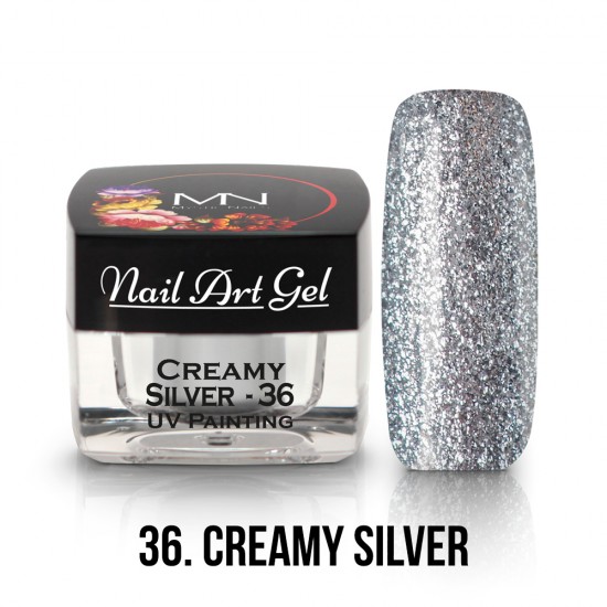 UV Festő Színes Zselé - 36 - Creamy Silver - 4g