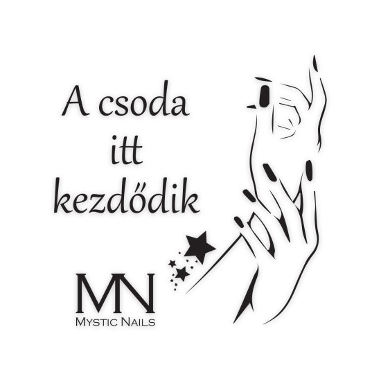 Mystic Nails Szalon matrica - 08 - Fekete