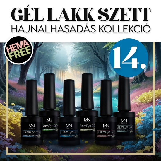 Gél lakk Szett 14 - Hajnalhasadás (HEMA-free) - 6 db x 6ml